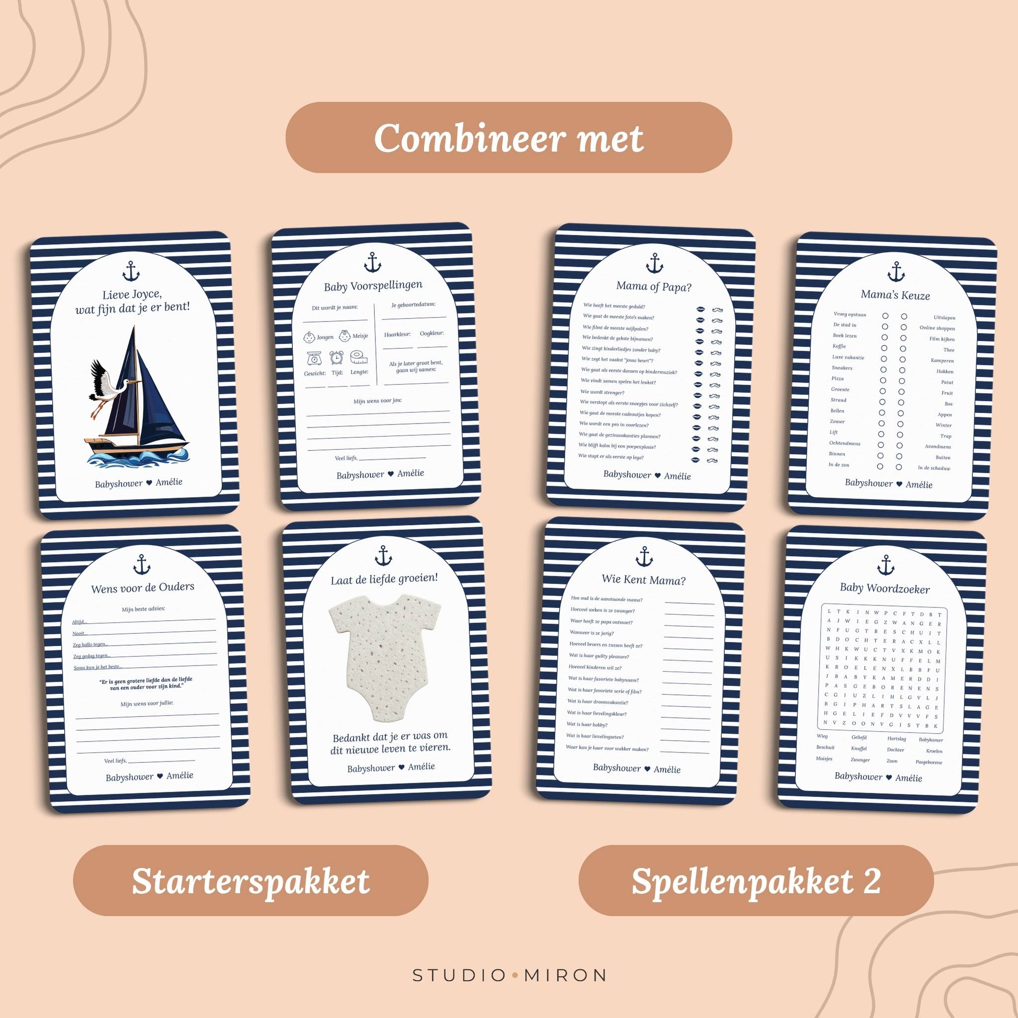 Spellenpakket 1 | Navy Blue