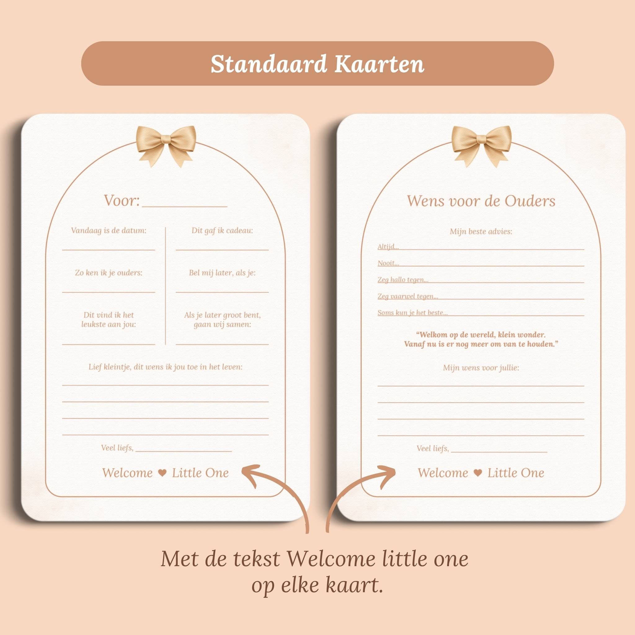 Kraamkaarten Set | Boho Beertje Beige