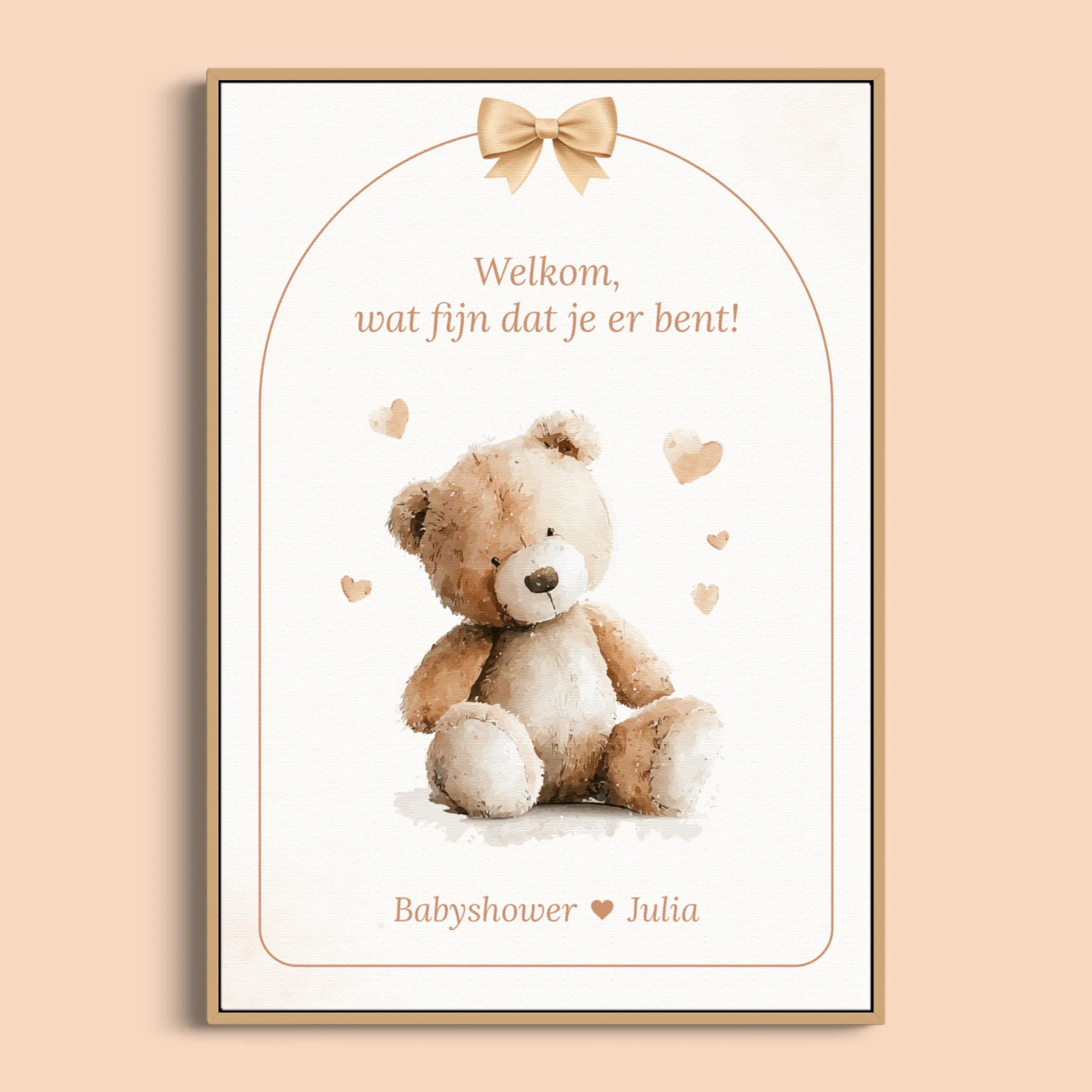 Affiche Baby Shower – Affiche de Bienvenue | Nœud Boho