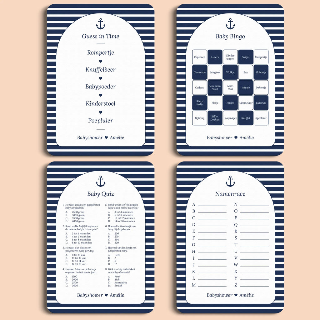 Spellenpakket 1 | Navy Blue