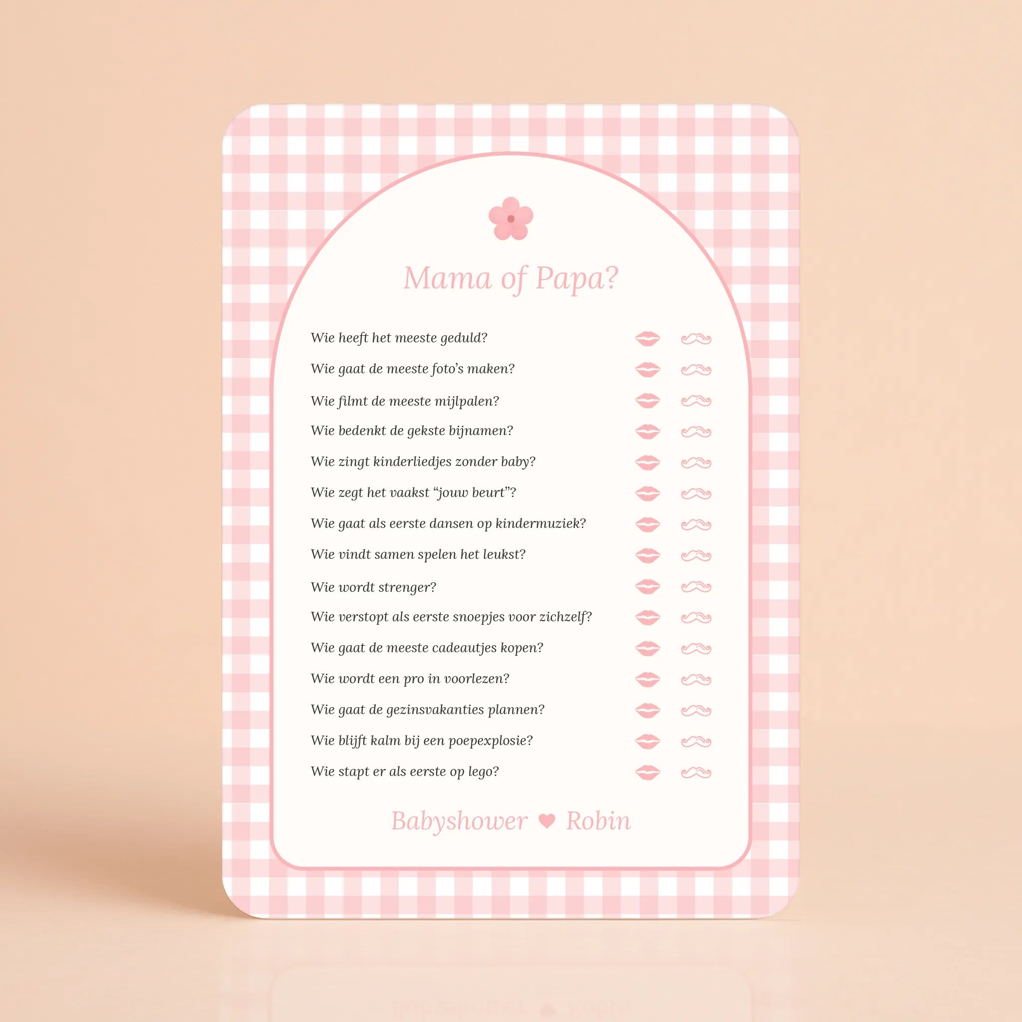 Mama of Papa | Gingham Roze