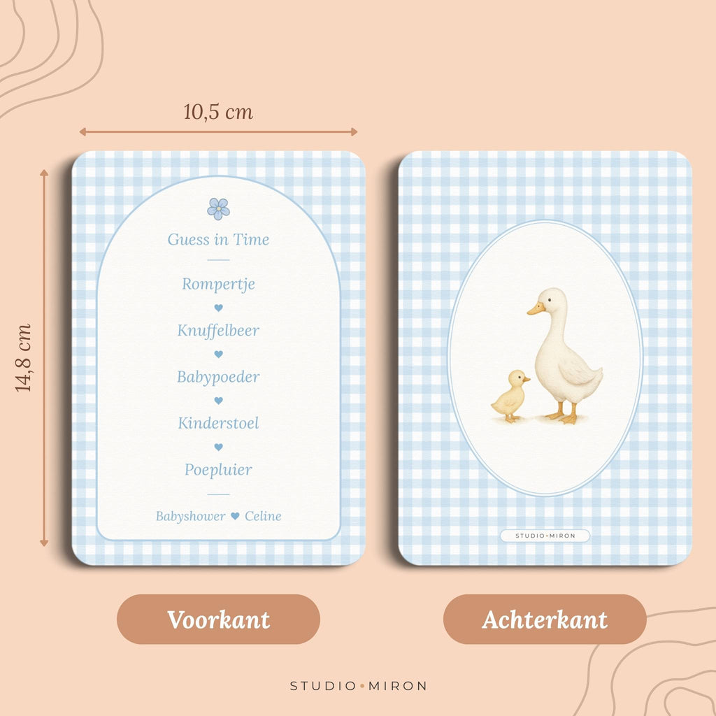 Guess in Time | Gingham Blauw