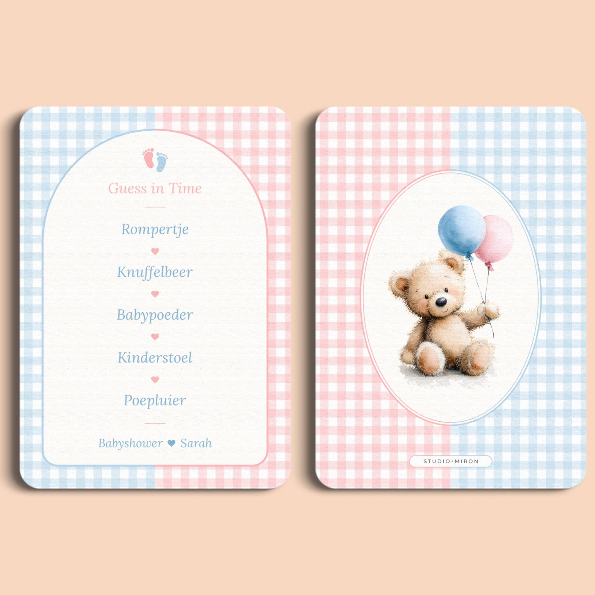 Guess in Time | Gingham Roze-Blauw