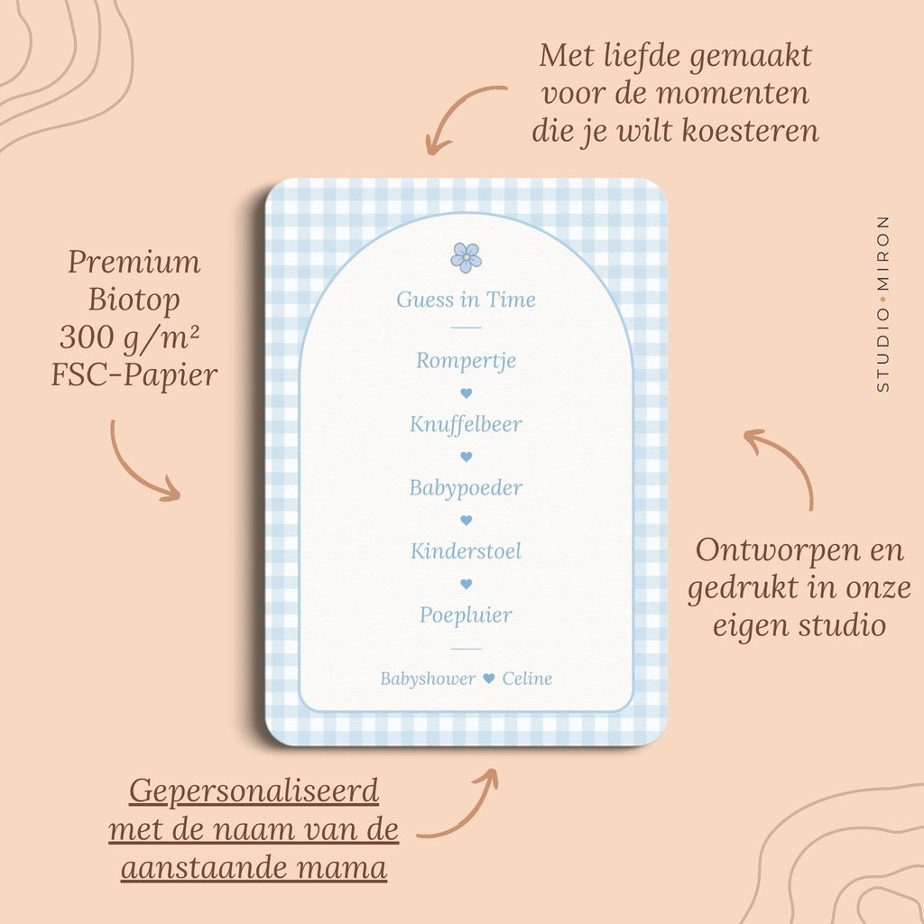Spellenpakket 1 | Gingham Blauw