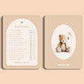 Babyshower spelletjes mama of papa boho zand voor en achter Studio Miron