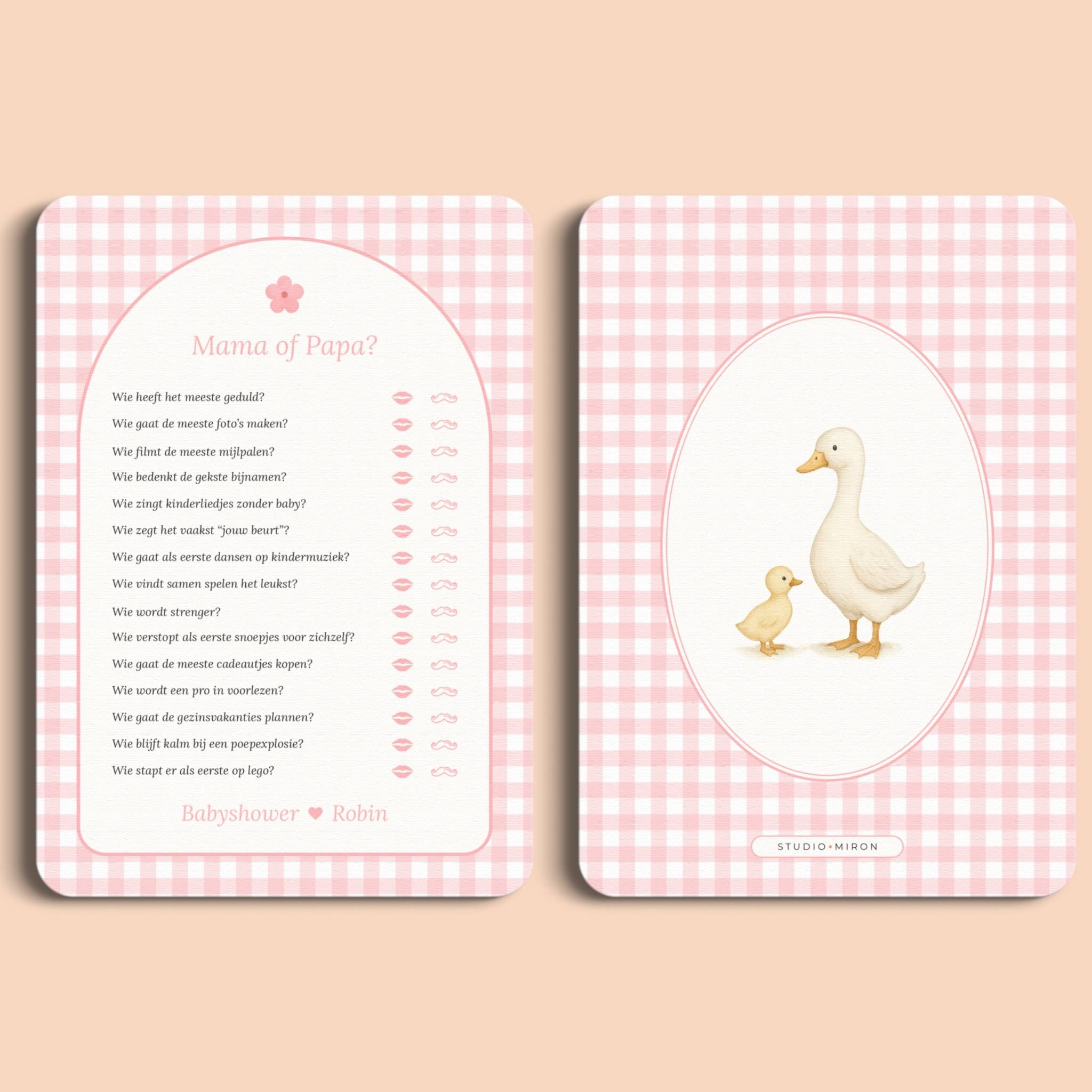 Mama of Papa | Gingham Roze