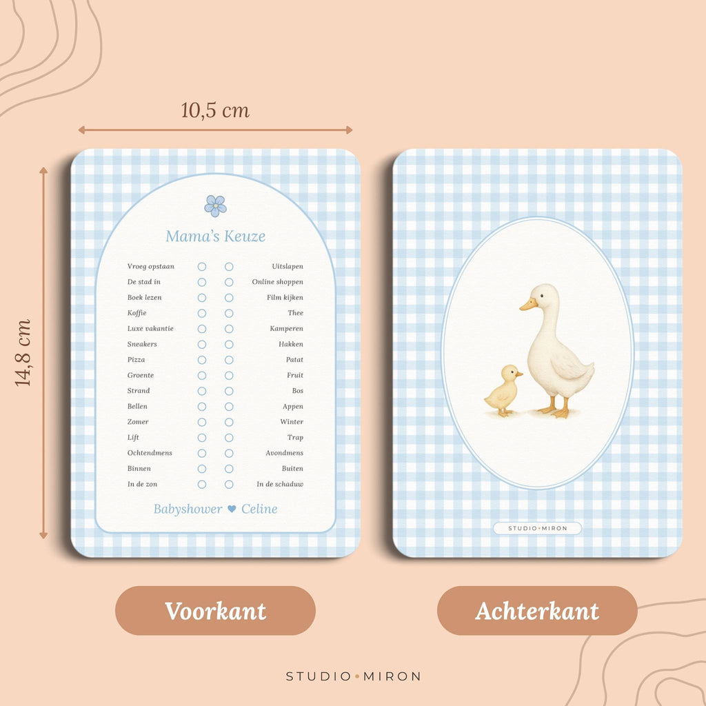 Mama's Keuze | Gingham Blauw