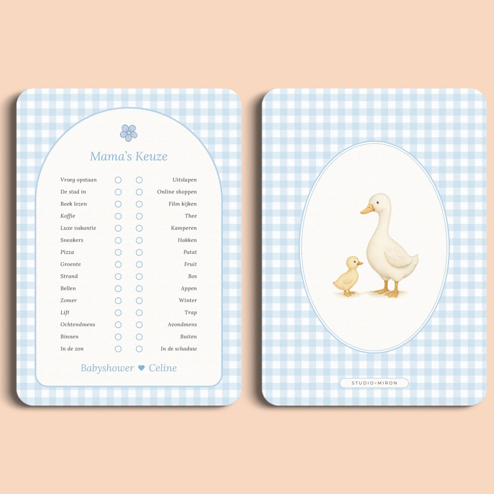 Mama's Keuze | Gingham Blauw